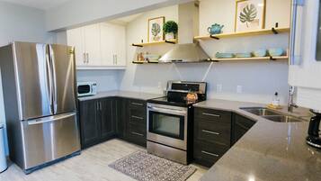 Stuga Panoramic - 3 sovrum - utsikt mot stranden | Eget kök | Kaffe- och tebryggare och vattenkokare