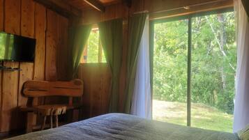 Design Cabin, 1 Bedroom, Mountain View, Mountainside | 1 bedroom, blackout drapes, free WiFi, bed sheets