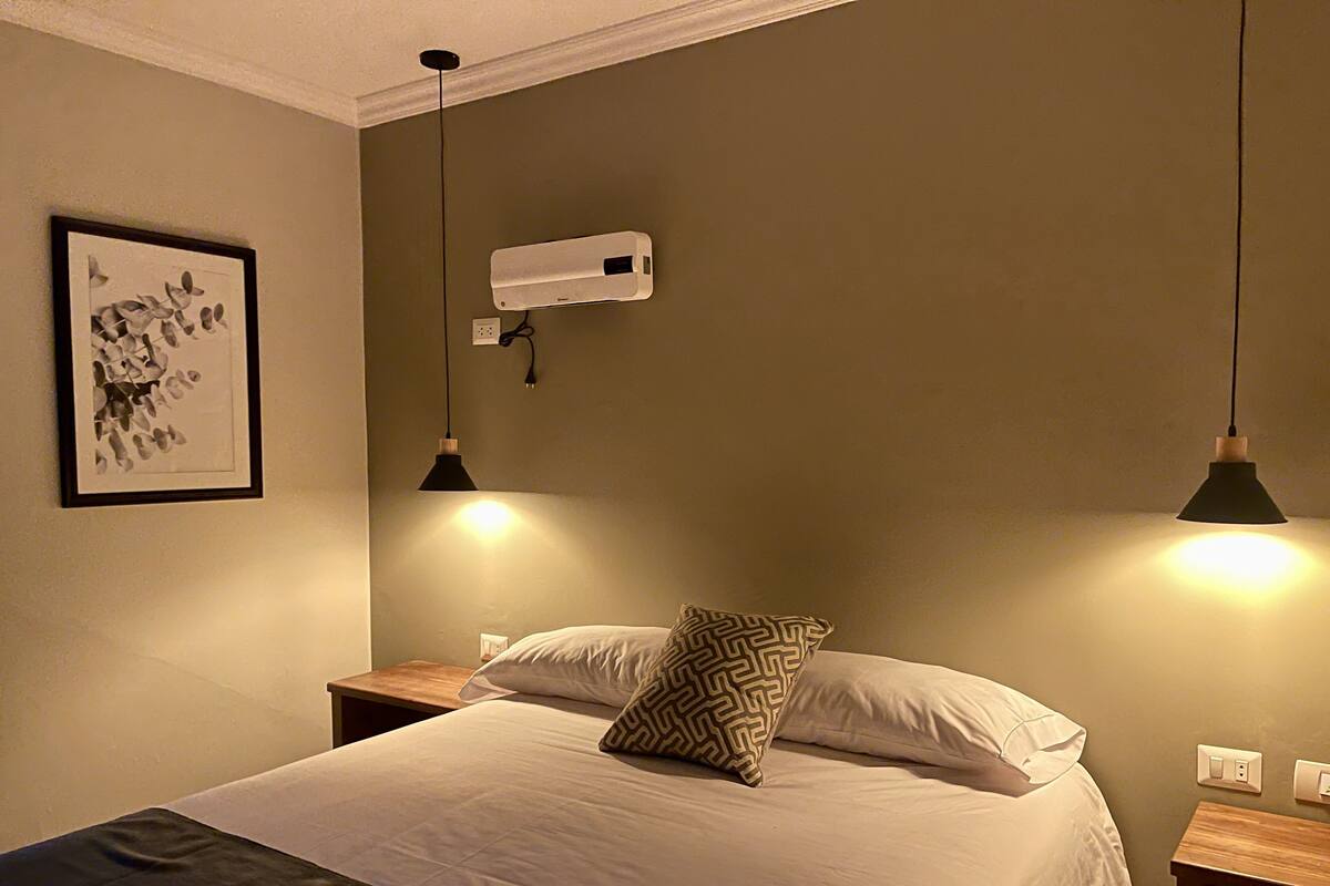 In-room safe, desk, laptop workspace, soundproofing