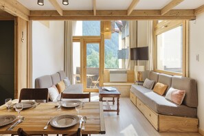 Living area - Résidence Grand Roc - Campanules 205, Argentière (Chamonix), France (Argentière (Chamonix))