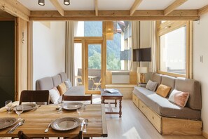 Living area - Résidence Grand Roc - Campanules 205, Argentière (Chamonix), France (Argentière (Chamonix))