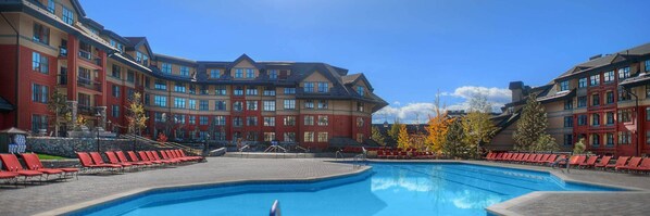 Outdoor pool, a heated pool - Timberlodge 1 bed/1bath resort in Heavenly Village (South Lake Tahoe)