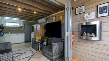 Chalet | Sala de estar | Chimenea