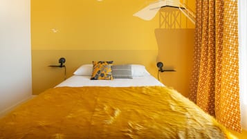 Panoramic-Doppelzimmer | Hochwertige Bettwaren, individuell dekoriert, Schreibtisch