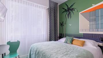 Standard-Doppelzimmer | Hochwertige Bettwaren, individuell dekoriert, Schreibtisch