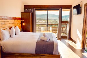 Quarto panorâmico | 2 quartos, roupas de cama premium, edredons de pluma