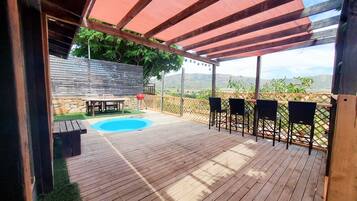 Comfort Cabin, 2 Bedrooms | Terrace/patio