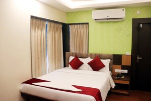 Deluxe Double Room, City View | Egyptian cotton sheets, premium bedding, down comforters - Goroomgo Royal View Digha (Kanthi)