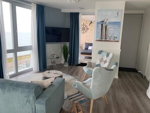 Apartment | Living room - Modern Retreat With Private Sauna (Scherpenisse)