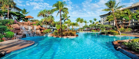 Una piscina riscaldata