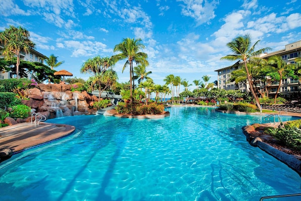 Una piscina riscaldata