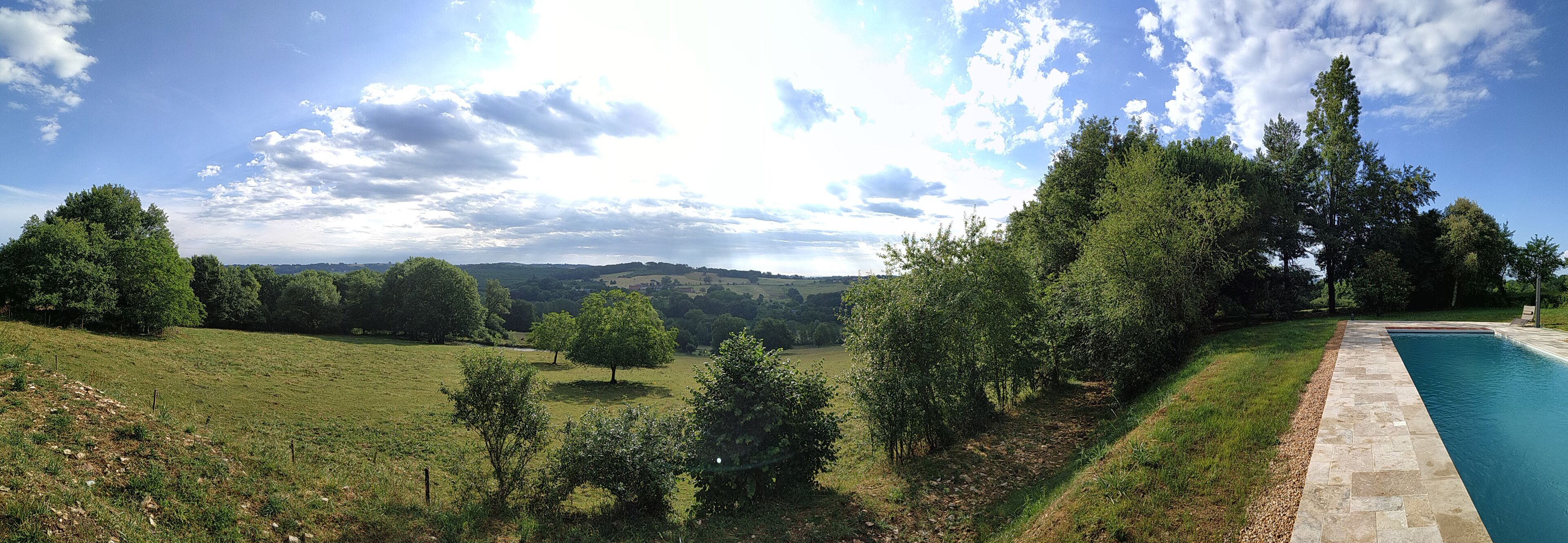 Piscine extérieure, piscine chauffée