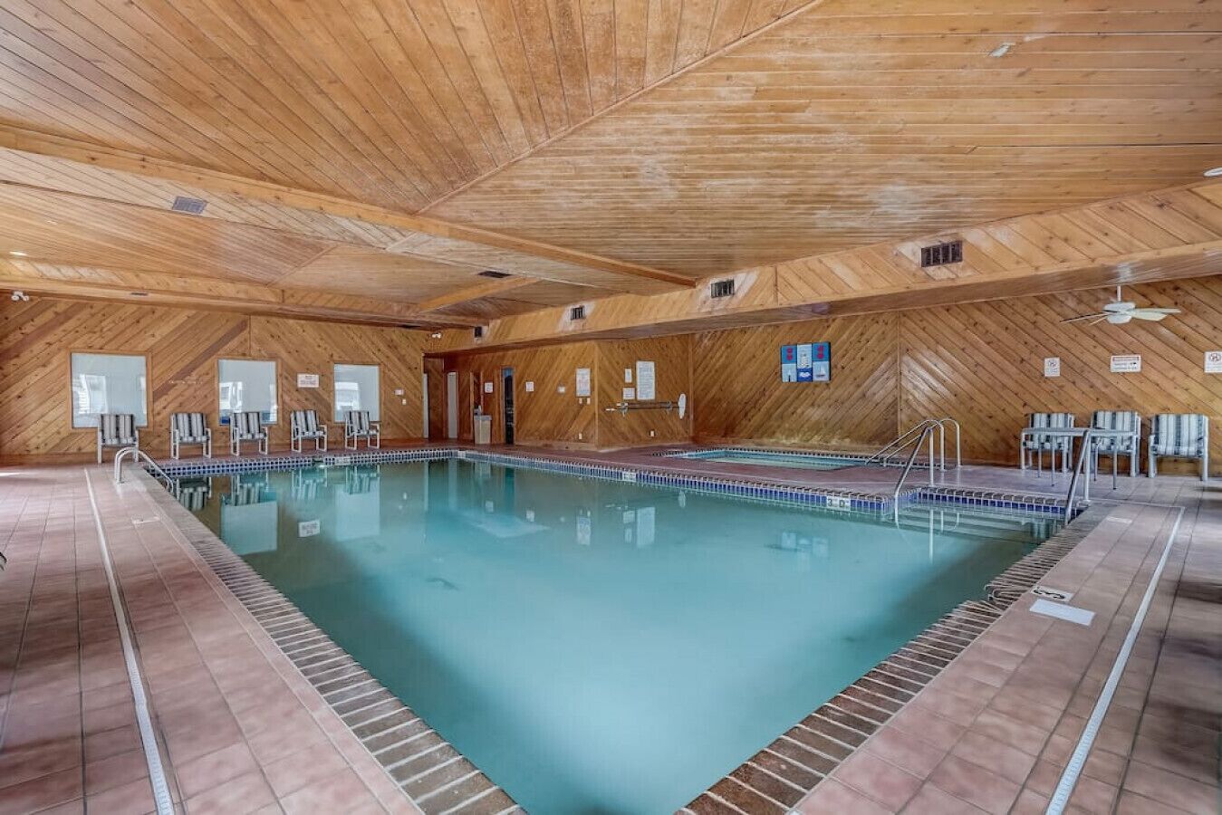 Indoor pool, a heated pool