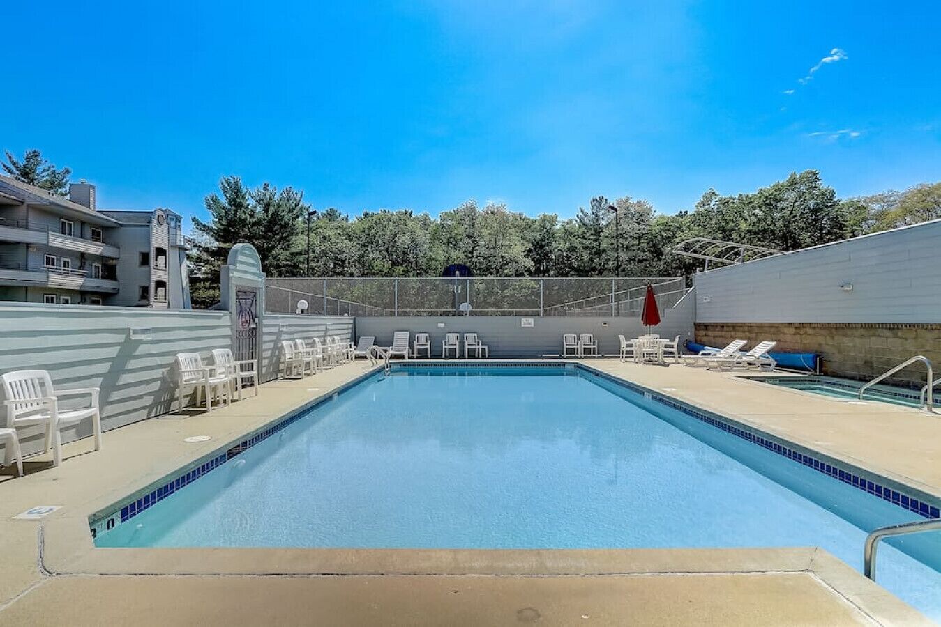 Indoor pool, a heated pool