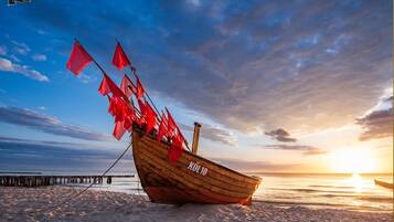 Tæt på stranden