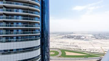 Elite Apartment, 1 Bedroom, Kitchen, Pool View | View from room