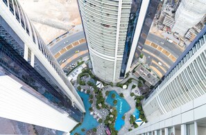 Grand Apartment, 2 Bedrooms, Kitchen, Pool View | View from room - GLOBALSTAY. DAMAC Tower Paramount  (Dubai)