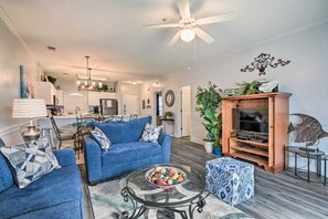 Flat-screen TV - Magnolia North Unit 204 | On-Course Stay Made Easy (Myrtle Beach)