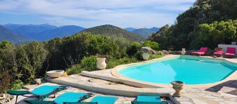 Villa Les Oliviers breathtaking sea and mountain views