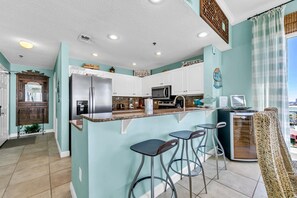 Fridge, microwave, oven, stovetop - Miramar Beach 2BD / 2BA Condo ~ great view of the Gulf and Beach! (Miramar Beach)