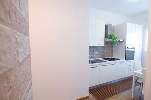 Fridge, oven, stovetop, highchair