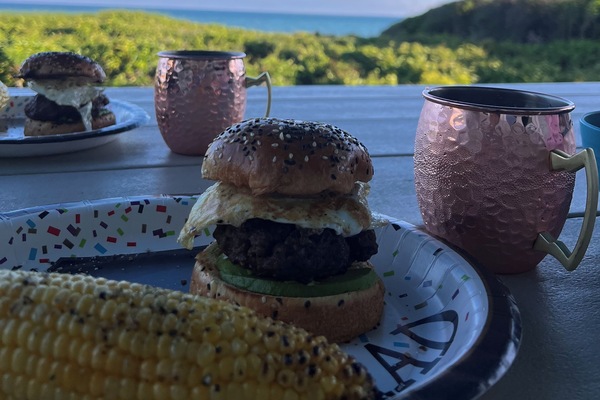 Burgers at the beach…