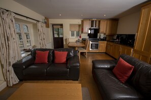 Cottage | Living area | 32-inch LCD TV with cable channels, TV - Shieling Cottage at Lovelady Shield (Alston)