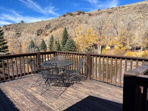 Outdoor dining - Beautiful Four Bedroom Taylor River Cabin with Private Hot Tub (Almont)