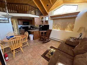 Living area - Cozy "Tiny Home" style Cabin Perfect for Couples and Families (Almont)