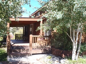 Exterior detail - Modern "Tiny Home" Style Cabin on Taylor River with Private Fishing Access (Almont)