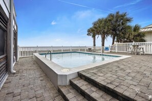 A heated pool