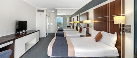 1 bedroom, desk, WiFi, bed sheets
