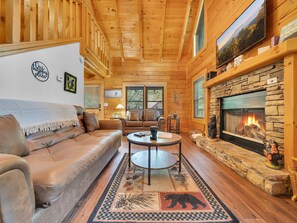 Hytte - 2 soveværelser | Opholdsområde | Smart-tv