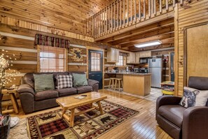 Cabin, 1 phòng ngủ | Khu phòng khách