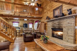 Cabin, 2 Bedrooms | Interior - Point Of View - Spacious 2 Bedroom With a Loft Just off Glades Road 2 Cabin by RedAwning (Gatlinburg)