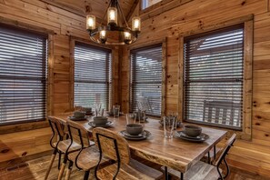 Cabin, 3 Bedrooms | Dining - Ern805- Bearly Believe It! - Great Location! Close To Town And All The Action! 3 Bedroom Cabin by RedAwning (Sevierville)