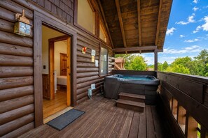 Cabin, 3 Bedrooms | Terrace/patio - Er24 - Honeysuckle Holler Great Location..close To Town 3 Bedroom Cabin by RedAwning (Pigeon Forge)