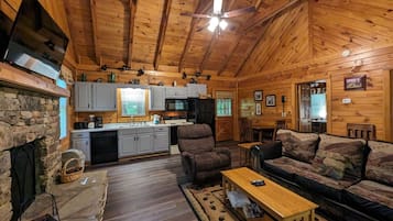 Cabaña, 1 habitación | Área de sala de estar