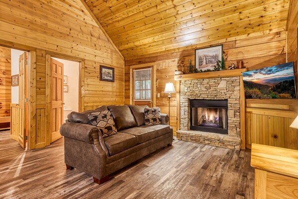 Ferienhütte, 4 Schlafzimmer | Wohnbereich