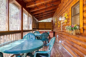 Kabin, 6 kamar tidur | Tempat makan outdoor