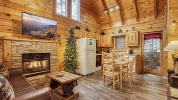 Cabin, 1 Bedroom | Living area