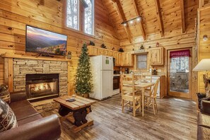 Cabin, 1 Bedroom | Living area - Er317 - The Cubby Hole - Great Location - Close To Town 1 Bedroom Cabin by RedAwning (Pigeon Forge)
