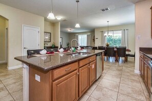 House, 6 Bedrooms | Private kitchen - Paradise Palms-6 bedrooms House w-pool-3509PP 6 Home by RedAwning (Kissimmee)