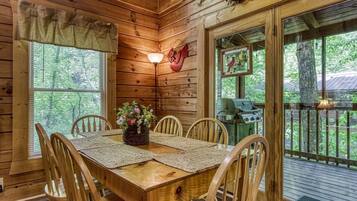Cabana, 3 quartos | Opções para refeição