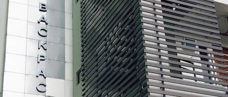 Voorkant van accommodatie