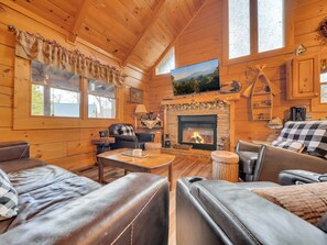 Ferienhütte, 2 Schlafzimmer | Wohnbereich