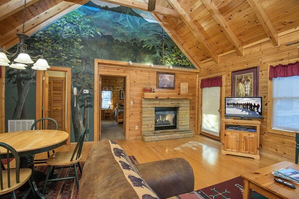 Cabin, 1 Bedroom | Dining - Er58 - Blue Heaven - Great Location! Close To All The Action! 1 Bedroom Cabin by RedAwning (Pigeon Forge)