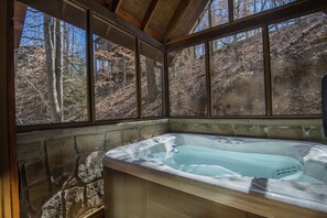 小屋, 2 间卧室 | 私人 SPA 浴缸