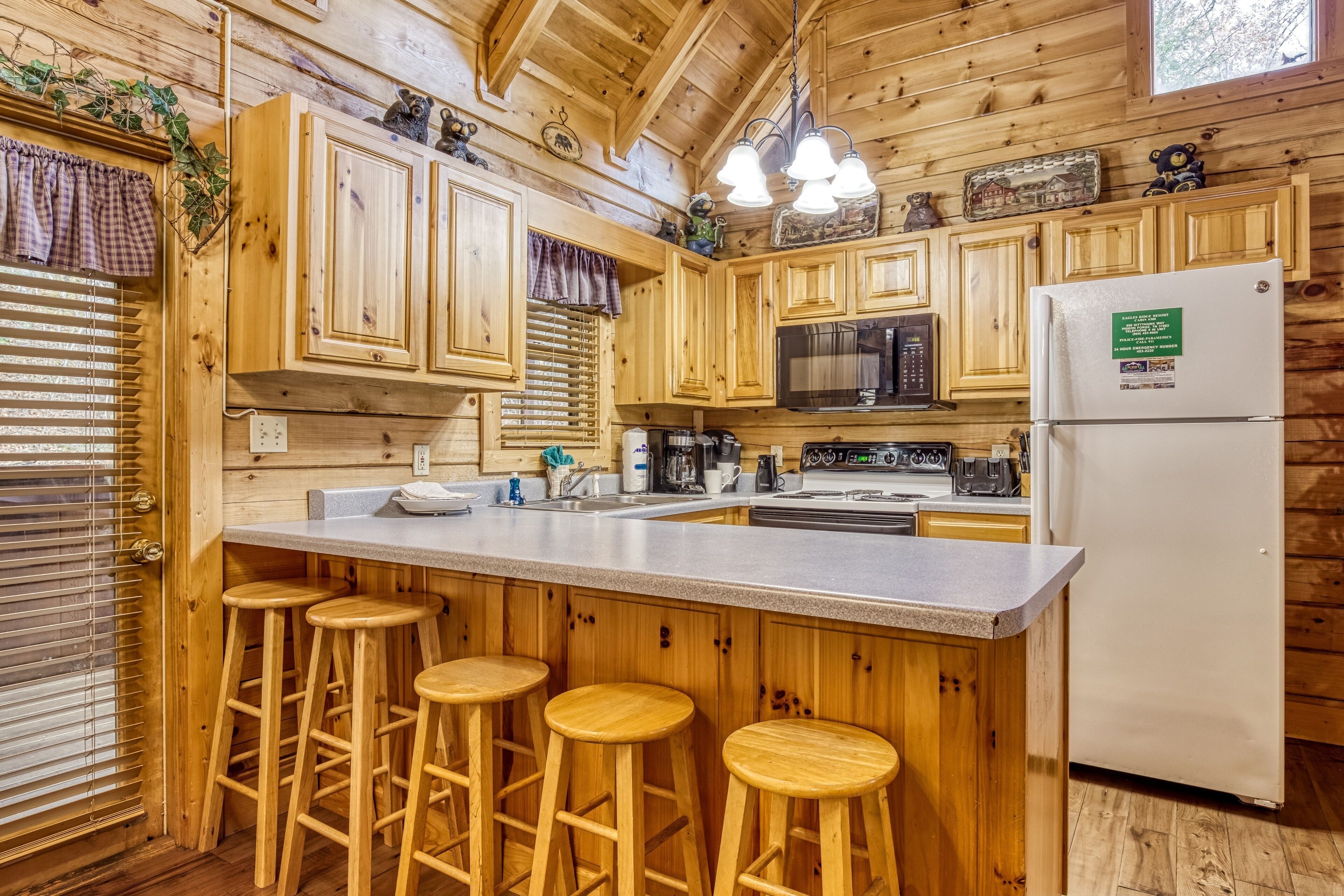 캐빈, 침실 2개 | 전용 주방 | 냉장고, 오븐, 커피/티 메이커, 토스터