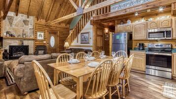 Kabin, 5 kamar tidur | Tempat makan
